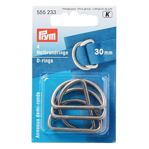 boucles argent antique Prym - 30 mm boucles argent antique Prym - 30 mm
