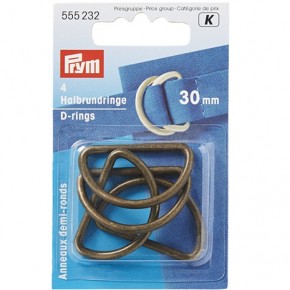 boucles laiton antique Prym - 30 mm