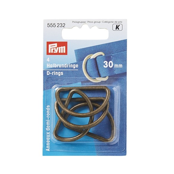 boucles laiton antique Prym - 30 mm