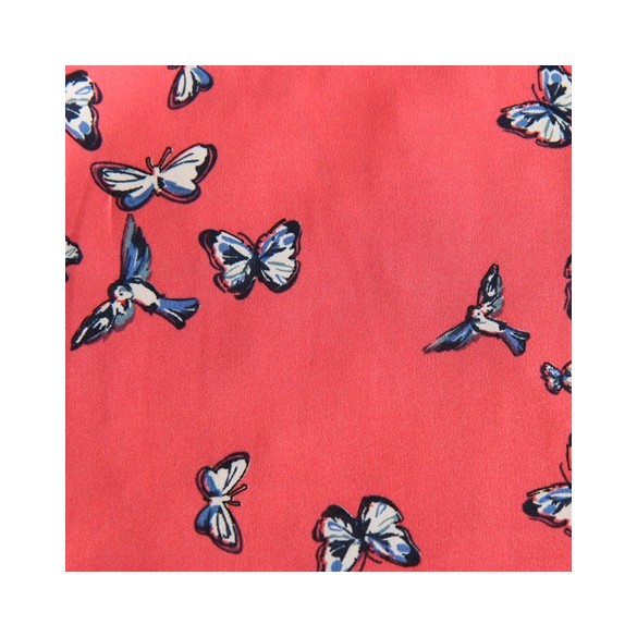 tissu en polyester - imprimé papillons