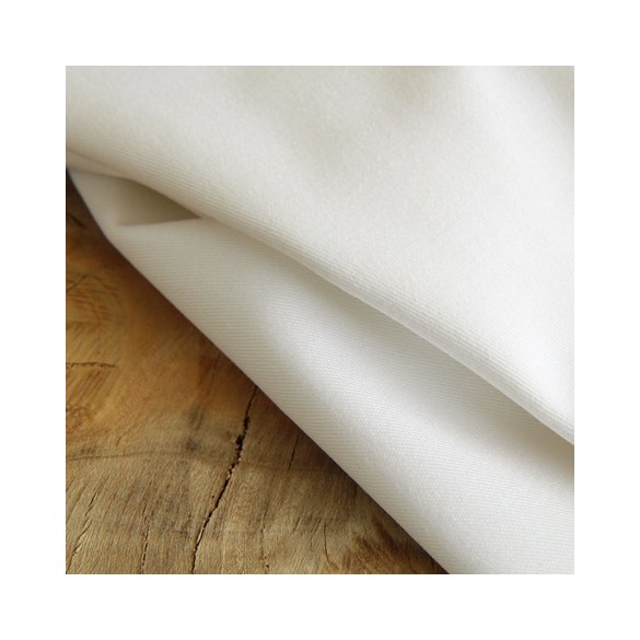 tissu gabardine - blanc