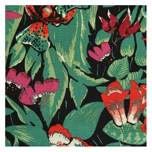 coton et elasthanne - tissu imprimé fleurs coton et elasthanne - tissu imprimé fleurs