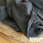 tissu jersey coton gris chiné - un chat sur un fil