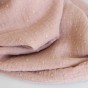 tissu en double gaze de coton - plumetis