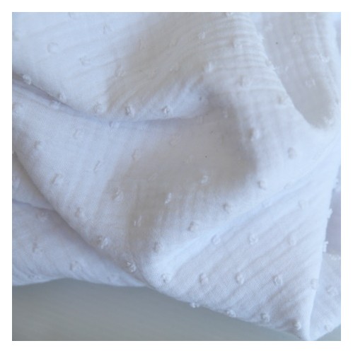 coton double gaze plumetis au mètre coton double gaze plumetis au mètre
