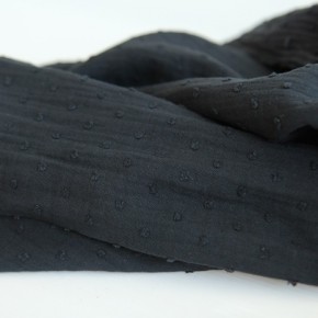 coton double gaze - noir