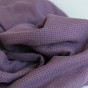 tissu double gaze à pois - mauve