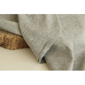 tissu jersey gris - un chat sur un fil