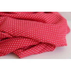 viscose fluide rouge à pois - un chat sur un fil