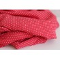 viscose fluide rouge à pois - un chat sur un fil