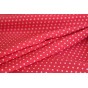 tissu à pois rouge