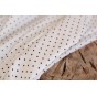 viscose blanche à pois noirs - un chat sur un fil