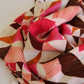 viscose imprimée graphique