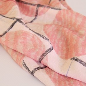 viscose jacquard - soleil levant