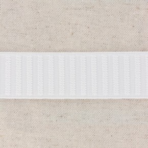 élastique pour ceinture - gros grain - blanc - 30 mm