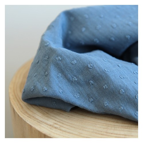 tissu en double gaze - plumetis tissu en double gaze - plumetis