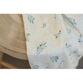 magnifique double gaze imprimée en coton bio