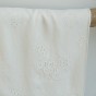 lin viscose brodé - blanc