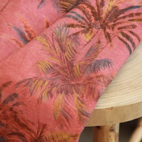 tissu en coton et lin - palmiers
