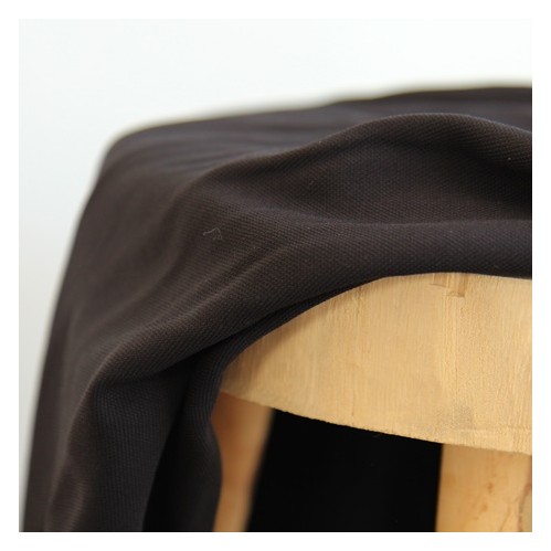 piqué polo en viscose - noir piqué polo en viscose - noir