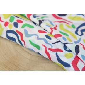 tissu voile de coton imprimé