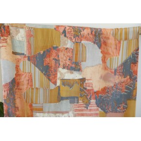 tissu peinture abstraite