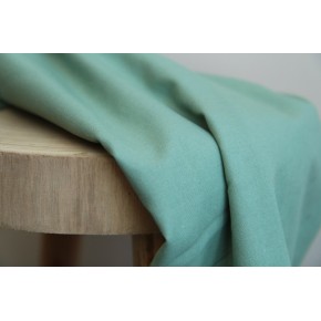 tissu coton et lin vert