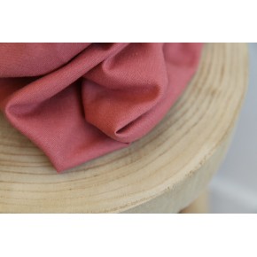 tissu lin et coton rose