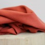 tissu coton et lin - rouille
