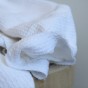 tissu éponge double face - blanc