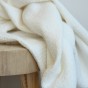 tissu nid d'abeille double face éponge - écru