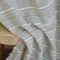 tissu en jacquard fin rayures - gris et blanc