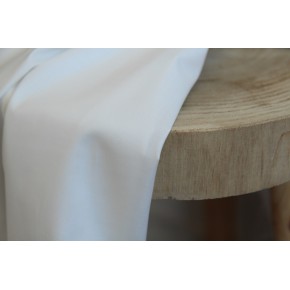 voile de coton satiné blanc cassé