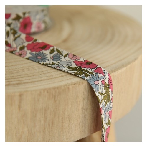 biais liberty poppy and daisy - un chat sur un fil biais liberty poppy and daisy - un chat sur un fil