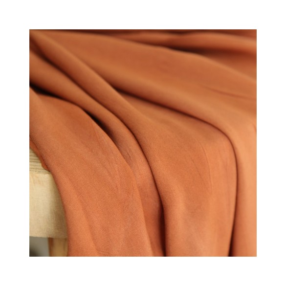 viscose imprimé tie and dye - brique