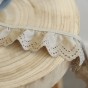 galon broderie anglaise beige - 50 mm