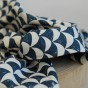 coton imprimé lotta jansdotter - moon blue