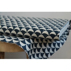 tissu coton imprimé - lunes