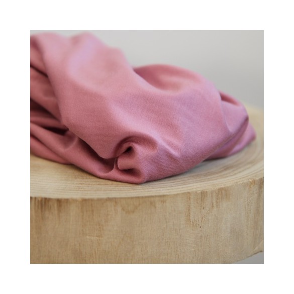 jersey bambou vieux rose lilas