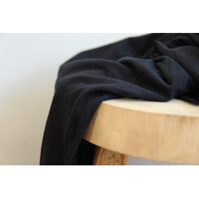 jersey de bambou noir - un chat sur un fil