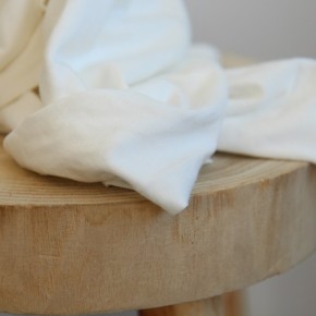 tissu jersey bambou - écru