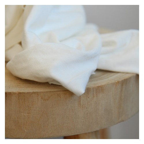 tissu jersey bambou - écru tissu jersey bambou - écru
