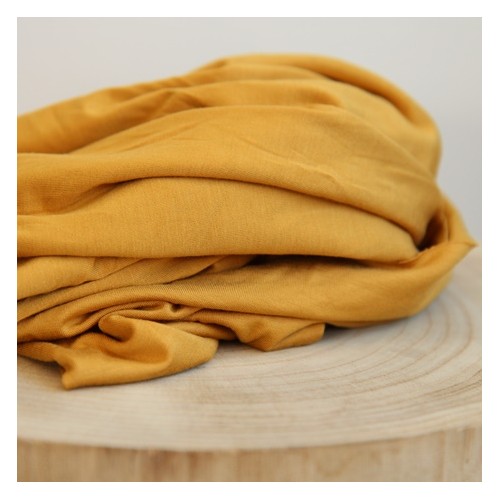 tissu bambou ocre - un chat sur un fil tissu bambou ocre - un chat sur un fil