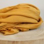 tissu bambou ocre - un chat sur un fil
