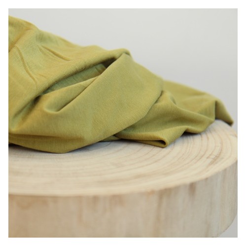 tissu mélange coton et bambou - vert olive tissu mélange coton et bambou - vert olive