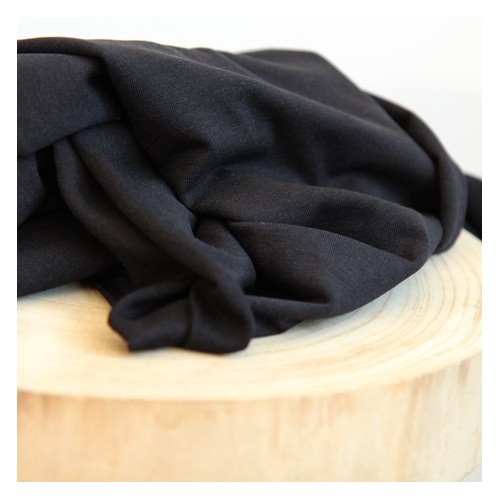 jersey coton et bambou - noir jersey coton et bambou - noir
