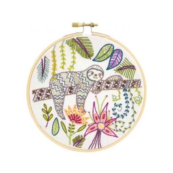 kit de broderie - Dédé trop fatigué pour travailler
