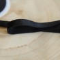 élastique plat noir satiné
