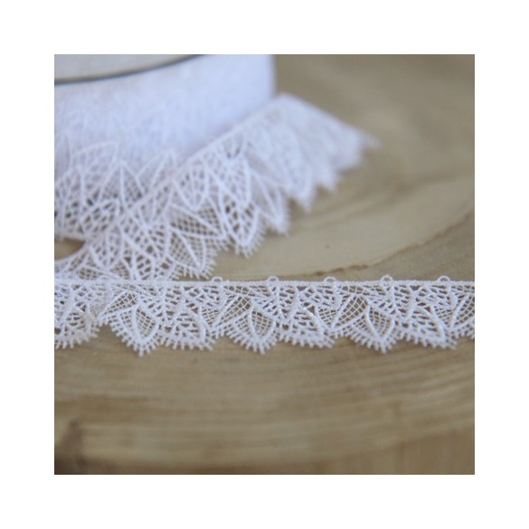 ruban dentelle blanc