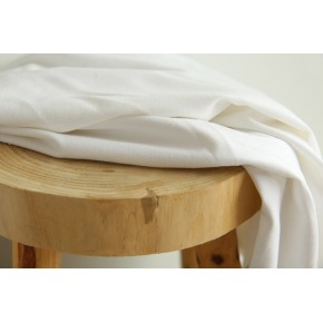 coton et élasthanne blanc cassé